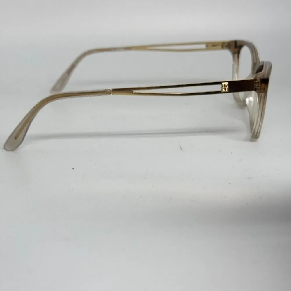 BCBG‎ Maxazria Cat Eye Clear Glitter Eyeglasses Elise Sand Shimmer 52 15 H15813